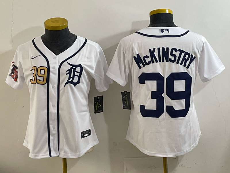 Youth Detroit Tigers #39 McKinstry white 2025 Nike MLB jersey 009->youth mlb jersey->Youth Jersey